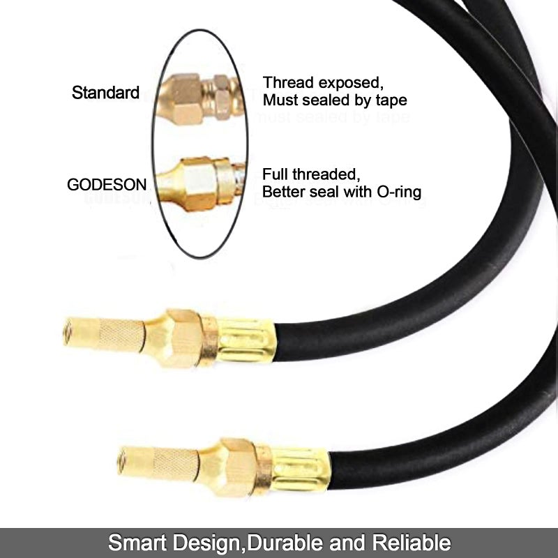 GODESON Air Chuck, Screw on Tire Inflator Nozzle for Tire Inflator Gauge Compressor Accessories, Twist-on Chucks(Pack of 2) - Image 5